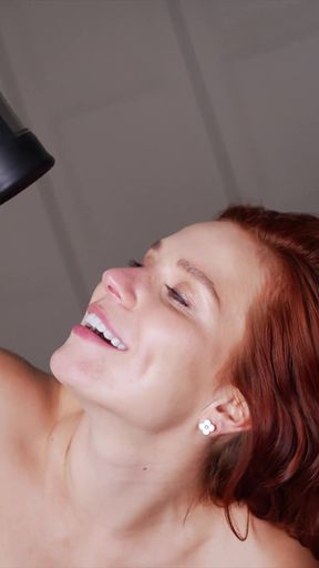 Redhead's Experiment with the Sex Toy Autoblow Vacuglide