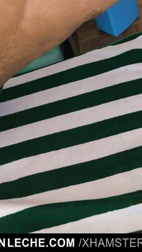 LatinLeche - Cute Latino Hipster Gets A Sticky Cum Facial   Clip 1