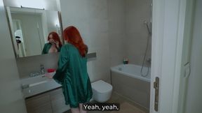 Step Mom - Tori Mur - caught cheating, now must share bed with step son