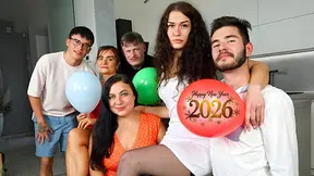Family taboo party ends with hot family screw