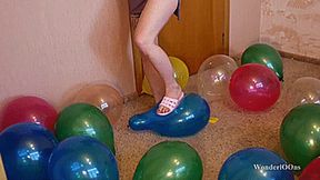 Popping in pink slippers