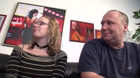 Natural blonde German sluts sharing big dick in hot threesome fuck