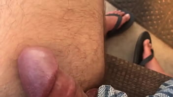 Look Mom, No Hands! Hands-Free Cum Shot in Shorts Outdoors