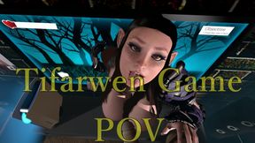 Tifarwen Game - POV Version You are enjoying the cute Orc Hunter when the super thicc Tifarwen Elf breaks in from the other side to play This is the POV camera only version. You get to be close and intimate with sexy Tifarwen throughout. A cinematic versi