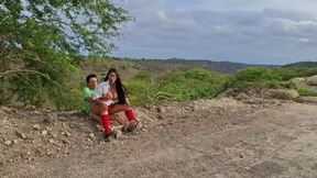 Perverted Old Peasant Finds a Beautiful Student in Uniform in the Countryside and Seduces Her to Have Sex with Her