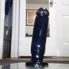 Sissy BBC Dildo Play (Wet,sloppy, and close up)