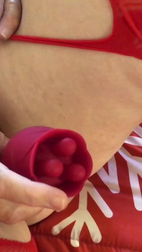 Captivating moment from &quot;Granny Granny Carmen Claus: My Holiday Rose Vibrator &amp; Finger Fucking Orgasms 12 19 2024 CAMS145M&quot;