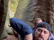 Ginger takes his hiking for some public play