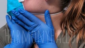 Nurse Harmony Donning an N95 Mask in Response to Your Cough