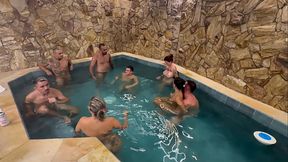 Poolside Orgy with Friends - Big Cock & Anal Action