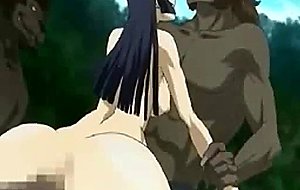 Hentai girl gangbanged by an octopus and beasts