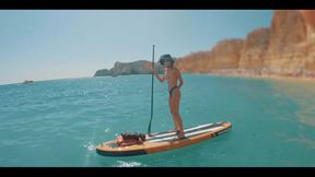 ever saw a girl fucking a stand- up- paddle- board in the ocean?