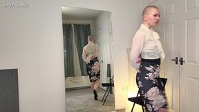 suffering in stilettos - tightlaced and made to walk