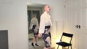 suffering in stilettos - tightlaced and made to walk