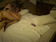 A night witg a whore in a lace nightgown