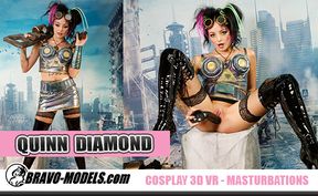 435 - QUINN DIAMOND - solo dildo masturbation cosplay