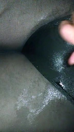 Stunning moment from &quot;Cd in pantyhose leotard. Slimed masturbate and cum.&quot;