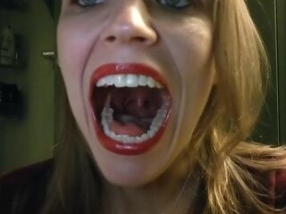 Throat Voyage & Self Dentistry - teeth scraping, tools, uvula investigation