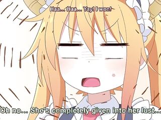 Tohru and Ilulu Sexy Bang Anime in living room[Kobayashi-san] (Artist:Hard Degenerate)