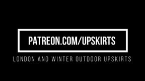 London and Winter Outdoor Upskirts