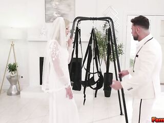 A bride, Lexi Lore gets a SHOCKING gift!