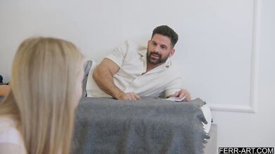 Cute teen lost a bet and gets to tied down by her step brother - Sweet Lina