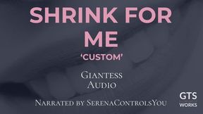 Shrink For Me — Shrinking JOI Countdown Giantess Audio Scale Descent Humiliation by GTS Works