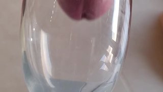 Merry christmas: a simulated deep throat and huge cum load