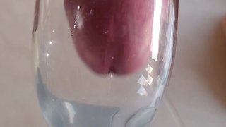 Merry christmas: a simulated deep throat and huge cum load