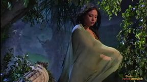 Brunette beauty takes fucked in outdoor setting after fingering her wet pussy