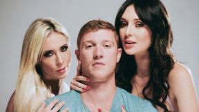 Unapproachable Aiden Ashley and Charlotte Sins at doggystyle action