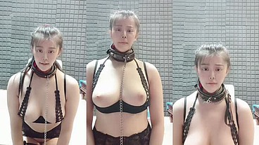 萌面乖兽认主仪式-- BDSM/字母圈/DS/臣服/圈养/sub/母狗/调教室/K9调教/遛狗/跪趴/蹲坐/肛塞/皮革束缚/狗奴/性奴/狗笼子/项圈/反差婊