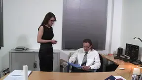 Curvy office girl gets her ass licked and anal fucked