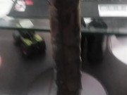 Long dildo in my tiny asshole