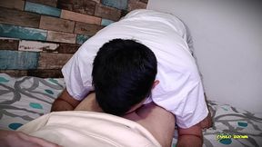 pov sucking a delicious big uncut cock and swallowing all of its tasty cum - camilo brown