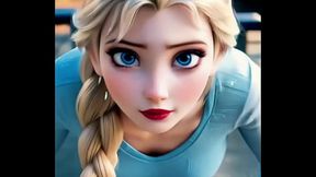 What Elsa does in her free time...  - AI-generated