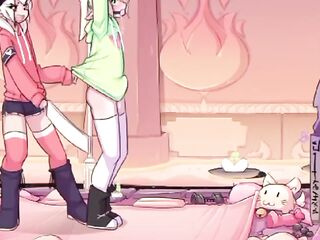 MAX THE ELF : ( ANIMACION ) _ SHEMALE HENTAI CHICAS HAWT - MI MAESTRA ME DA UNAS CLASES EN MI HABITACIÓN Y SE PONE MUY CALIENTE AHÍ ABAJO