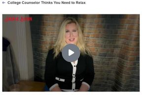 College Counselor Thinks You Need to Relax 1080p