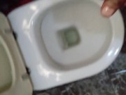 dubai handjob hug cumshot in toilet