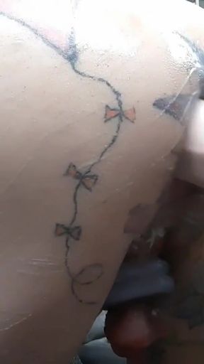 Hard fast anal fucking with big dildo   Clip 2