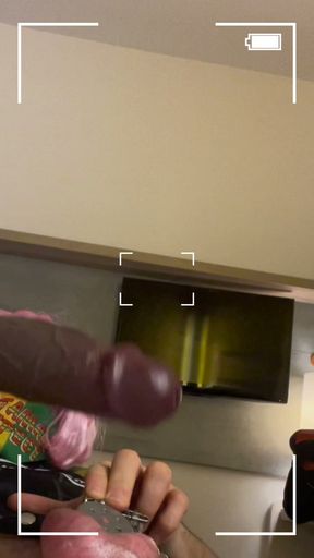 Hot Plapgasm Sissygasm While Locked in Flat Chastity for BNWO