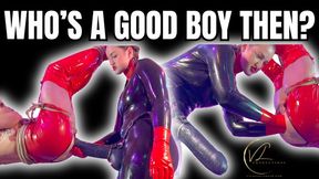 (1080P) WHOS A GOOD BOY THEN? Vivienne l’Amour puts her excitable new gay puppy through obedience retraining with BONDAGE CONFINEMENT, FISTING AND PEGGING as he learns to behave for her and do as he is told