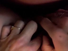 FBB is fucked, plays with giant clit to multiple orgasms with cum shot