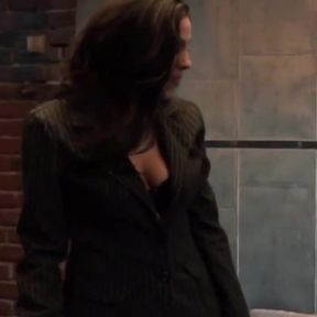 Two big giant cocks for a sexy brunette in search of pleasure