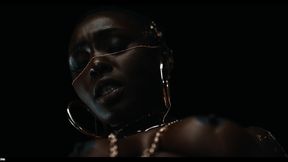 Black Goddess enjoys a squirty and wet lesbo session
