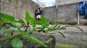 Camera in the bushes films two straight men having sex