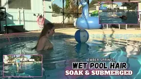 Golden Bikini, Wet Hair: Ember's Pool Handstands [4K]