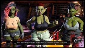 star pheriphery [ futanari hentai game ] ep.21 goblin futa girls want to gangbang his fembos ass !