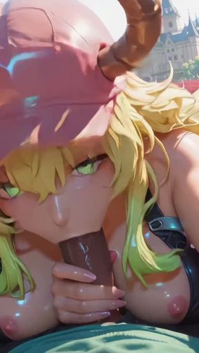 Lucoa Dragon Queen Of BBC (Miss Kobayashi's Dragon Maid) - ATKINS HEAVEN   Clip 1