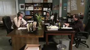 Chef bangs the two apprentices thoroughly in the office